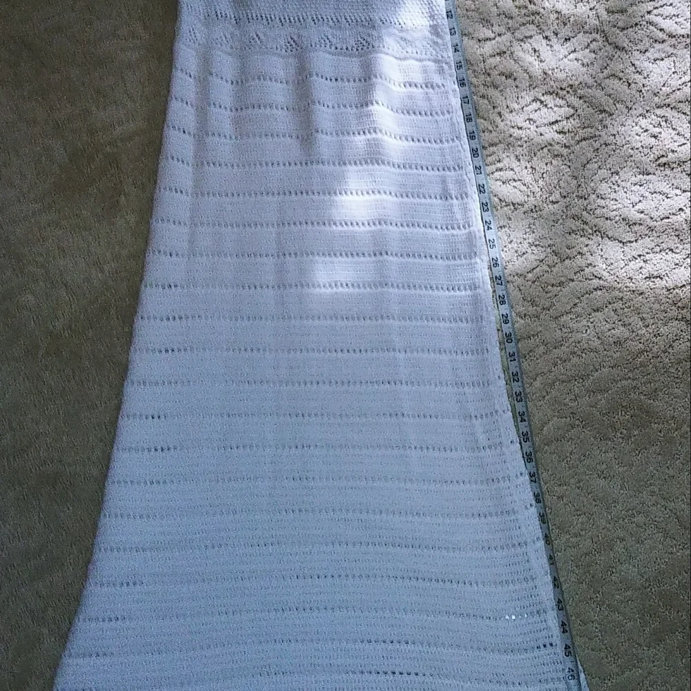 Zara White Crochet Backless Dress - Picture 9 of 12